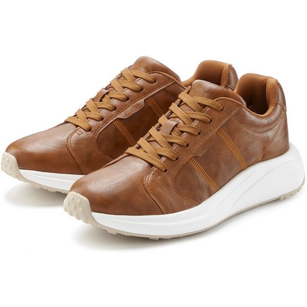 John Devin Schnürschuh, Freizeitschuh, Halbschuh, Turnschuh, Schnürhalbschuh Sneaker mit modischer Sohle VEGAN