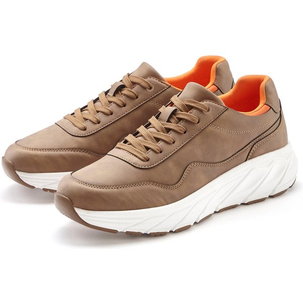 John Devin Schnürschuh, Freizeitschuh, Schnürhalbschuh, Halbschuh, Turnschuh Sneaker mit kontrastfarbenem Innenfutter Unisex VEGAN