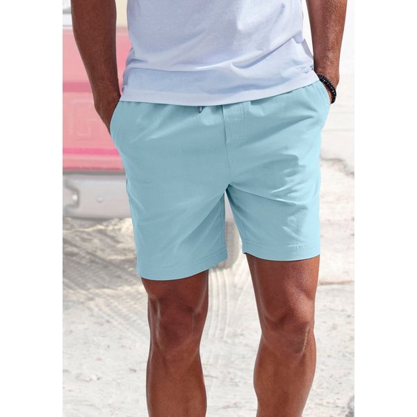 John Devin Shorts, Bermuda kurze Schlupfhose aus elastischer, gewebter Baumwollqualität