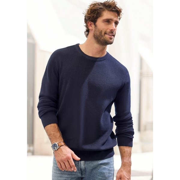 John Devin Strickpullover bis Größe 5XL Pullover in modischen Farben aus Baumwollmischung
