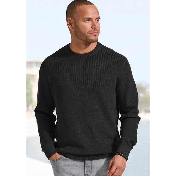 John Devin Strickpullover bis Größe 5XL Pullover in modischen Farben aus Baumwollmischung