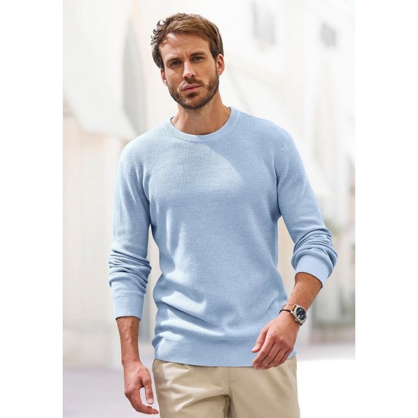 John Devin Strickpullover bis Größe 5XL Pullover in modischen Farben aus Baumwollmischung