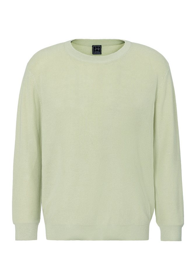 John Devin Strickpullover bis Größe 5XL Pullover in modischen Farben aus Baumwollmischung – Bild 2 von 4