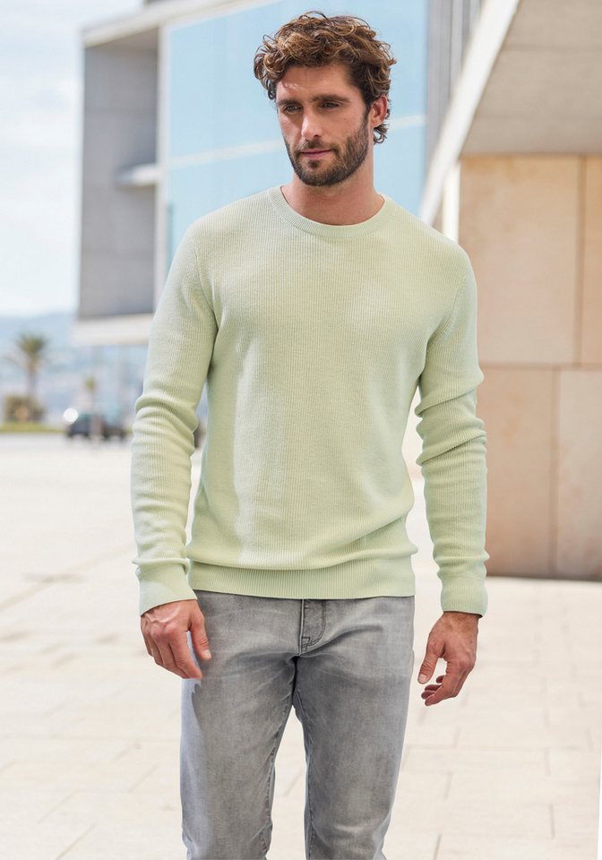 John Devin Strickpullover bis Größe 5XL Pullover in modischen Farben aus Baumwollmischung – Bild 4 von 4