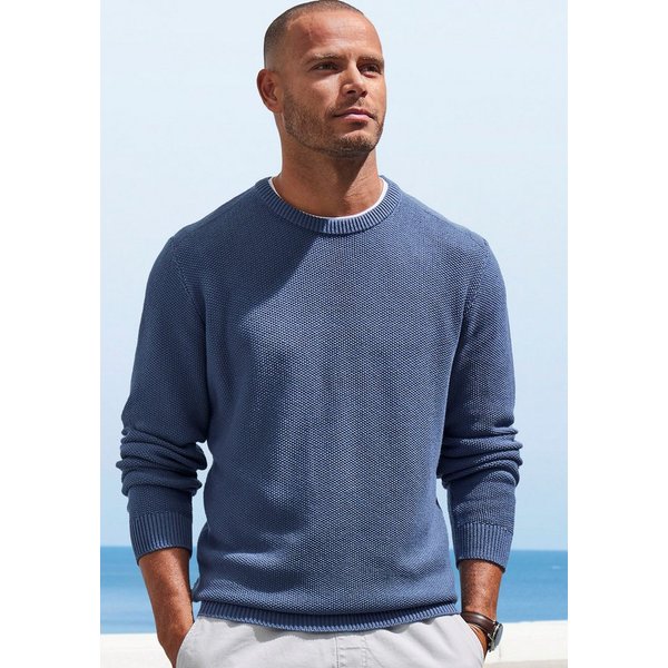 John Devin Strickpullover Pullover in modischer Strickstruktur