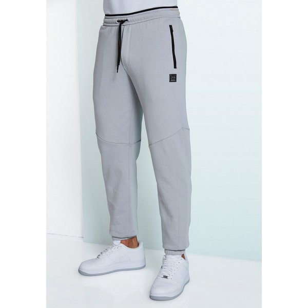 John Devin Sweathose Jogginghose mit seitlichen Taschen und Bindeband aus Baumwoll-Mix