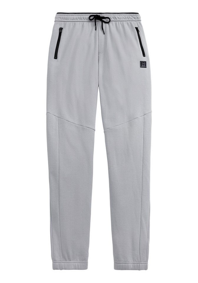 John Devin Sweathose Jogginghose mit seitlichen Taschen und Bindeband aus Baumwoll-Mix – Bild 2 von 5