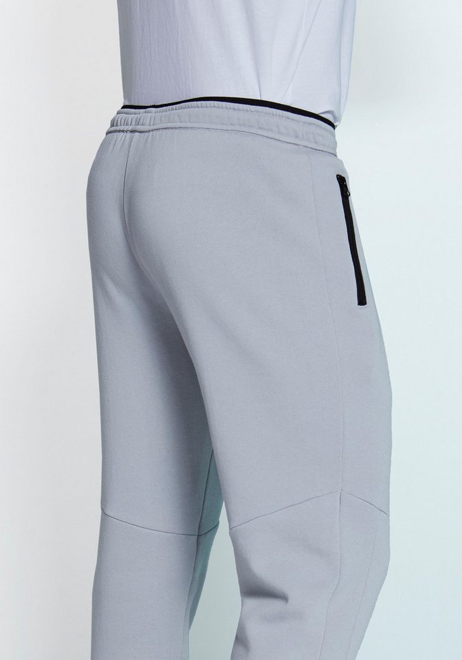 John Devin Sweathose Jogginghose mit seitlichen Taschen und Bindeband aus Baumwoll-Mix – Bild 5 von 5