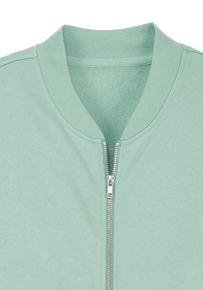 John Devin Sweatjacke mit modischer Teilungsnaht Langarm, Sweatjacke mit Reißverschluss und Rundhals, Baumwollmischung – Bild 3 von 5