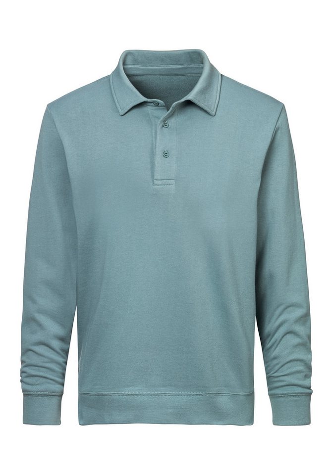 John Devin Sweatshirt Langarm, Pullover mit Polokragen, Baumwolle – Bild 2 von 4