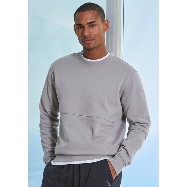 John Devin Sweatshirt - Pullover mit modischen Teilungsnähten Langarm, Sweatshirt mit Rundhals, Baumwollmischung