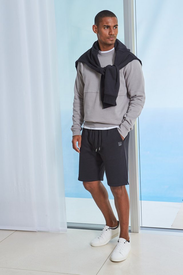 John Devin Sweatshirt - Pullover mit modischen Teilungsnähten Langarm, Sweatshirt mit Rundhals, Baumwollmischung – Bild 4 von 5
