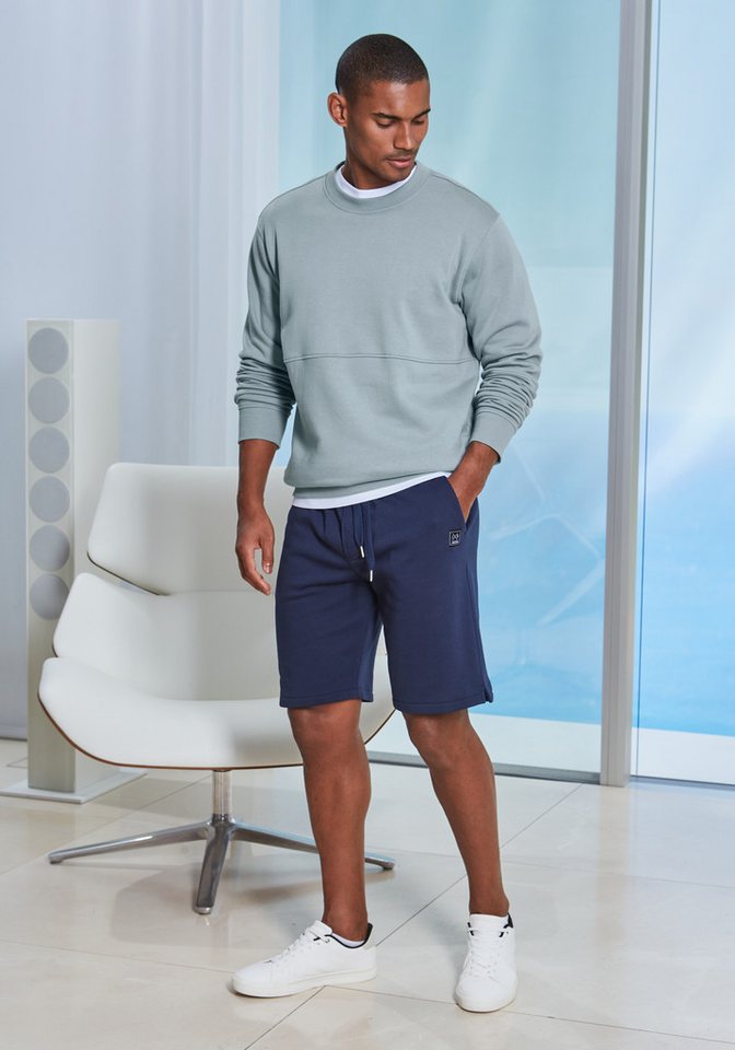 John Devin Sweatshirt - Pullover mit modischen Teilungsnähten Langarm, Sweatshirt mit Rundhals, Baumwollmischung – Bild 5 von 5