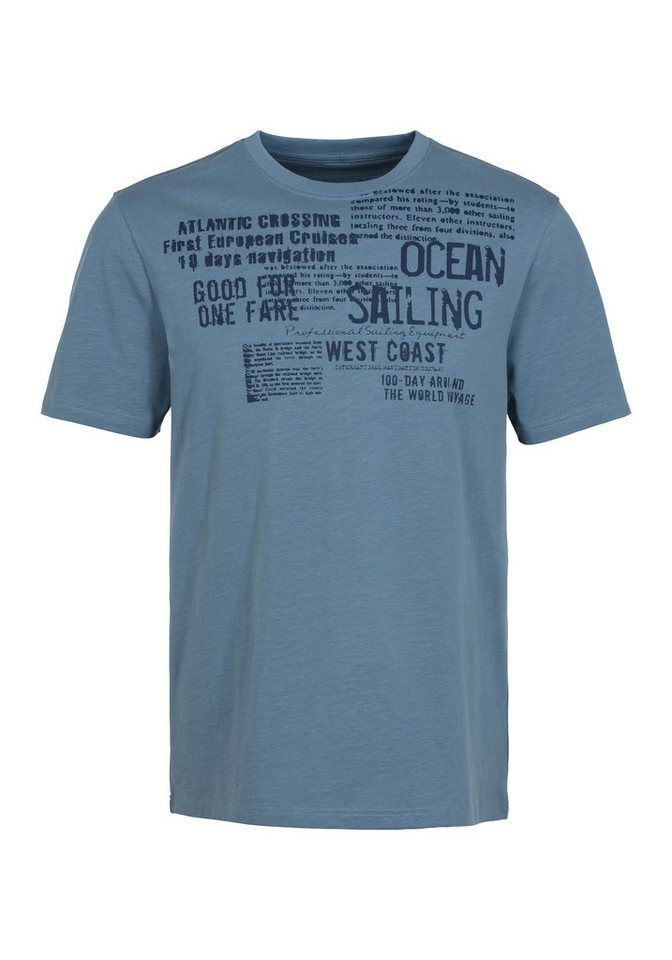 John Devin T-Shirt mit Print Regular-Fit, aus Slub-Qualität, mit Print – Bild 2 von 4