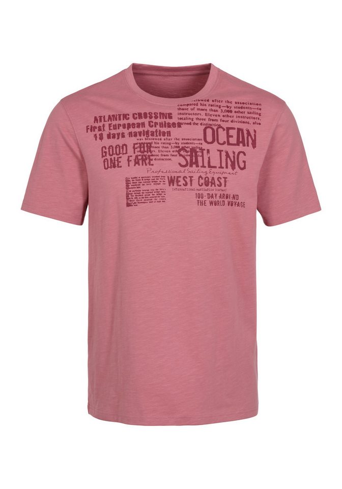 John Devin T-Shirt mit Print Regular-Fit, aus Slub-Qualität, mit Print – Bild 2 von 4