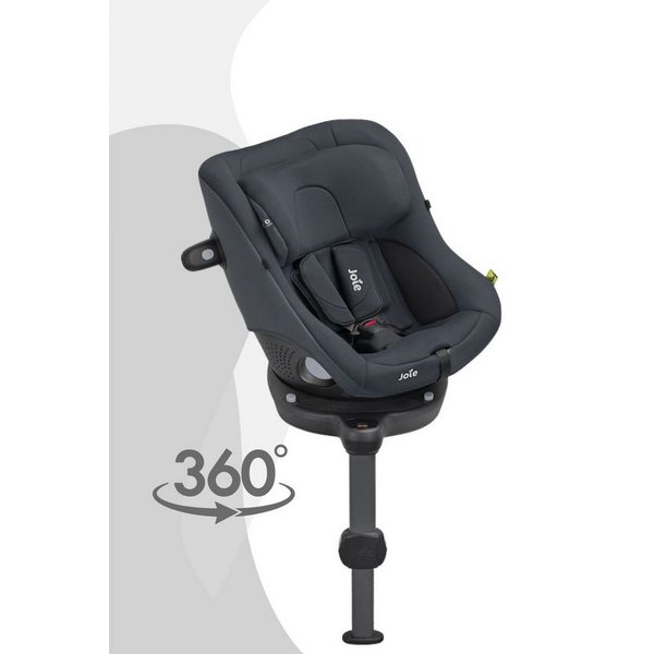 Joie Autokindersitz i-Spin 360 Compact - Reboardkindersitz (61–105 cm), Integrierte ISOFIX-Basis mit Stützfuß, 5-fach verstellbare Ruhelage