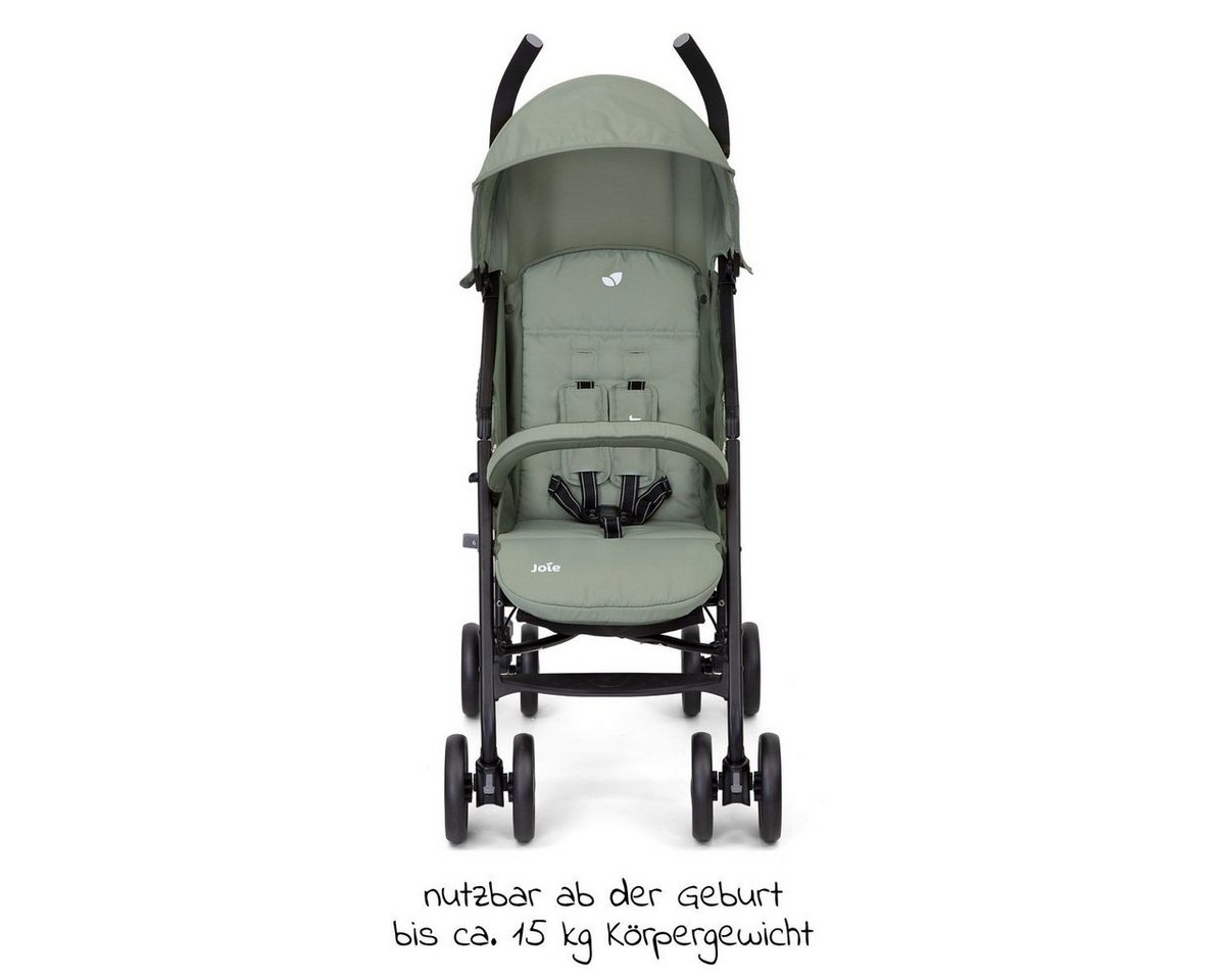 Joie Kinder-Buggy Nitro LX - Laurel, Sportwagen Reisebuggy mit Liegefunktion nur 7,7 kg inkl. Regenschutz – Bild 2 von 5