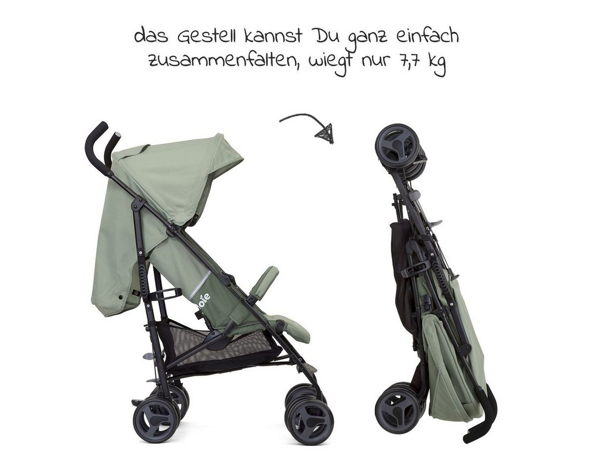 Joie Kinder-Buggy Nitro LX - Laurel, Sportwagen Reisebuggy mit Liegefunktion nur 7,7 kg inkl. Regenschutz – Bild 5 von 5