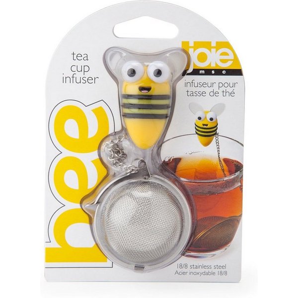 Joie Teeglas Tee-Ei Biene, Kunststoff (lebensmittelsicher), Edelstahl