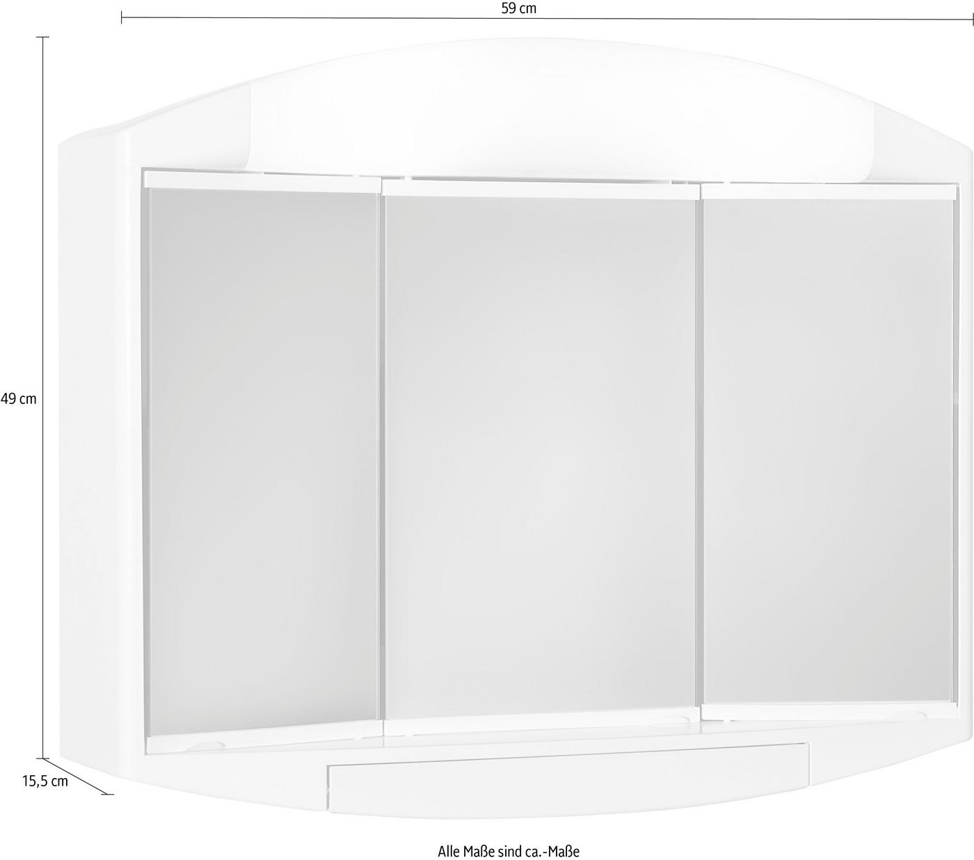 jokey Spiegelschrank Elda 59 x 49 x 15,5 cm – Bild 3 von 4
