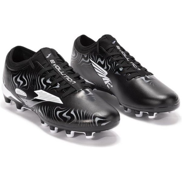 Joma Evolution 2501 FG (für feste Böden, Naturrasen) schwarz/weiss Herren Fußballschuh