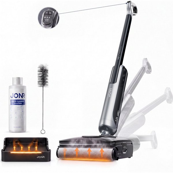 JONR Nass-Trocken-Akkusauger H2 PRO/H2,20000 Pa,Innovatives Geruchsfreies Design, 1500ml Wassertank, 100 W, Unten Integrierter Schmutzwassertank, Saugwischer Sm