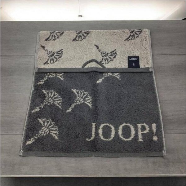 JOOP! Gästehandtuch Move Faded Cornflower 1691 Anthrazit, Baumwolle