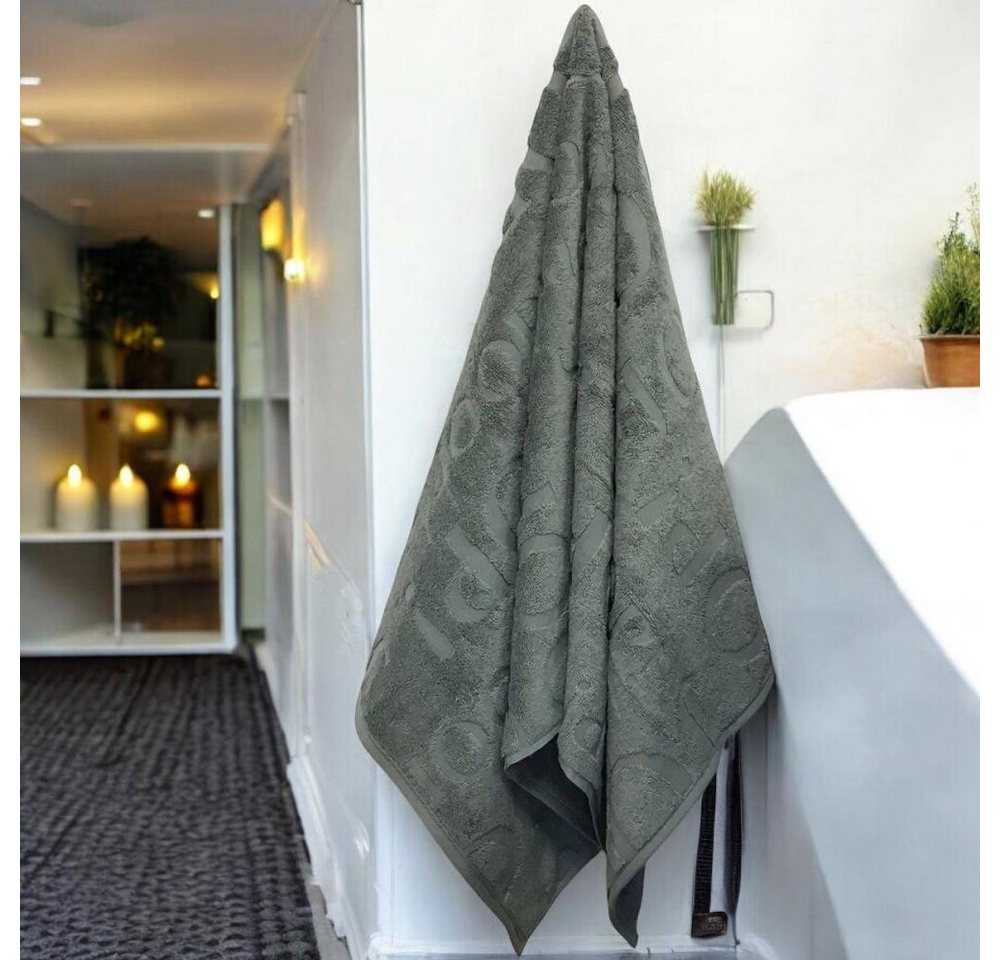 JOOP! Handtuch Selection 1711 Handtuch gemustert Salbei, 100 % Baumwolle – Bild 2 von 4