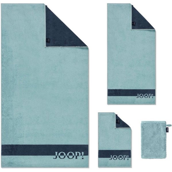 JOOP! Handtuch Handtuch Shades Stripe Aqua 1687 11, Walkfrottier (1-St), Querstreifen, Flauschig