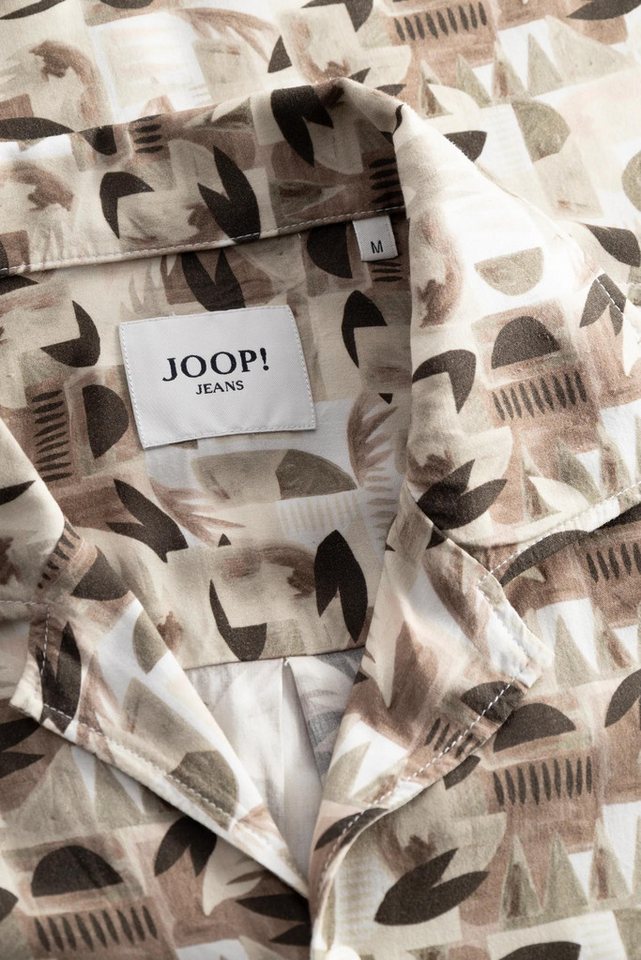 Joop Jeans Kurzarmhemd Hanes mit Allover-Print, Reverskragen – Bild 5 von 5