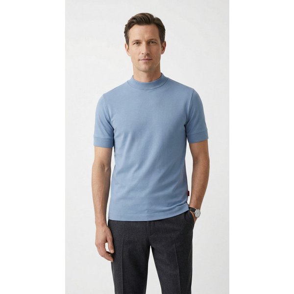 Joop Jeans Rundhalsshirt Cedric mit Bündchen am Ärmel