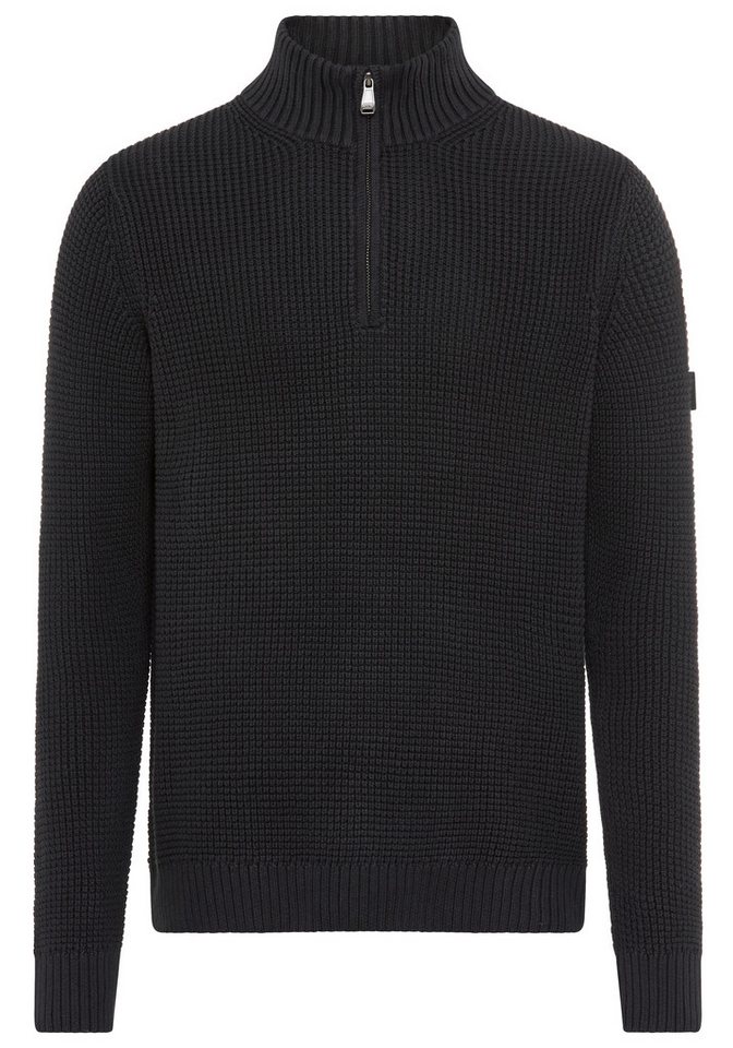 Joop Jeans Strickpullover Henrios mit Reißverschluss – Bild 2 von 3