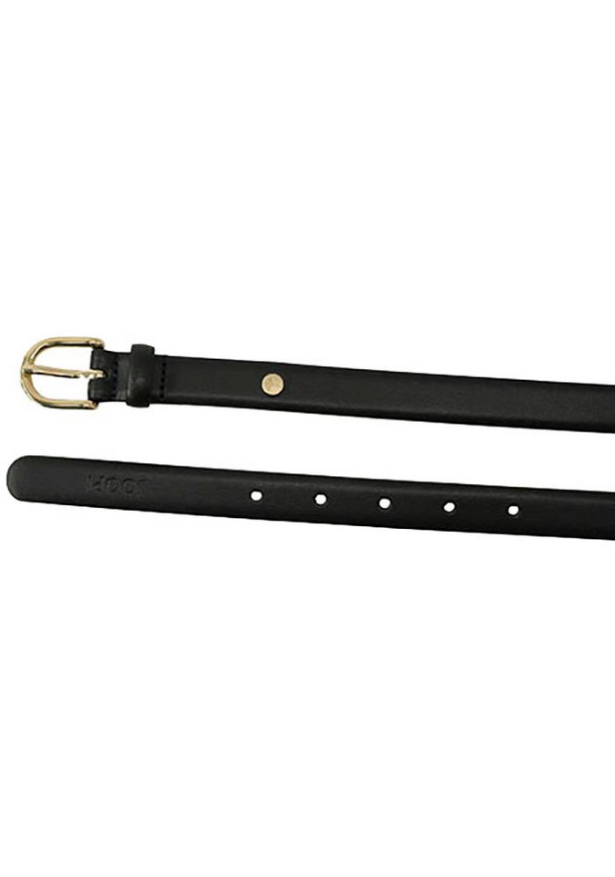 JOOP! Ledergürtel Breite 2 cm, mit Gold-Schließe und Logo-Plakette – Bild 2 von 3