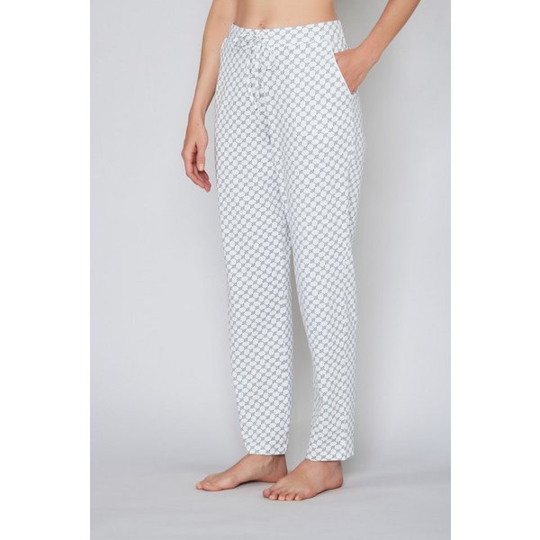 JOOP! Pyjamahose Cosy mit Tunnelzug und Bindeband, Cornflower-Allover