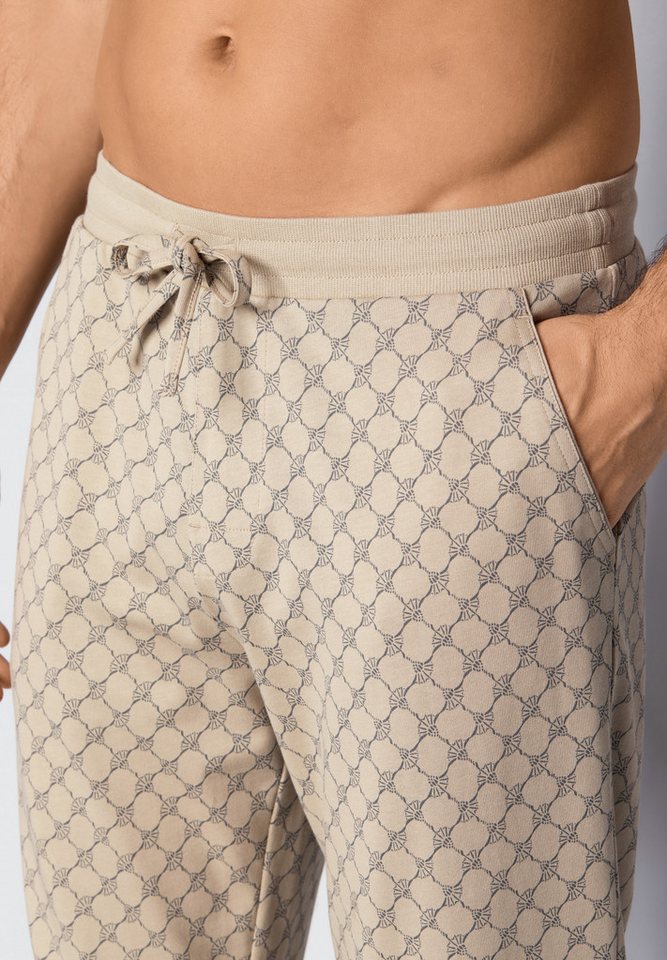 JOOP! Pyjamahose Leisure mit Cornflower-Print, seitlichen Taschen und Bindeband – Bild 4 von 5