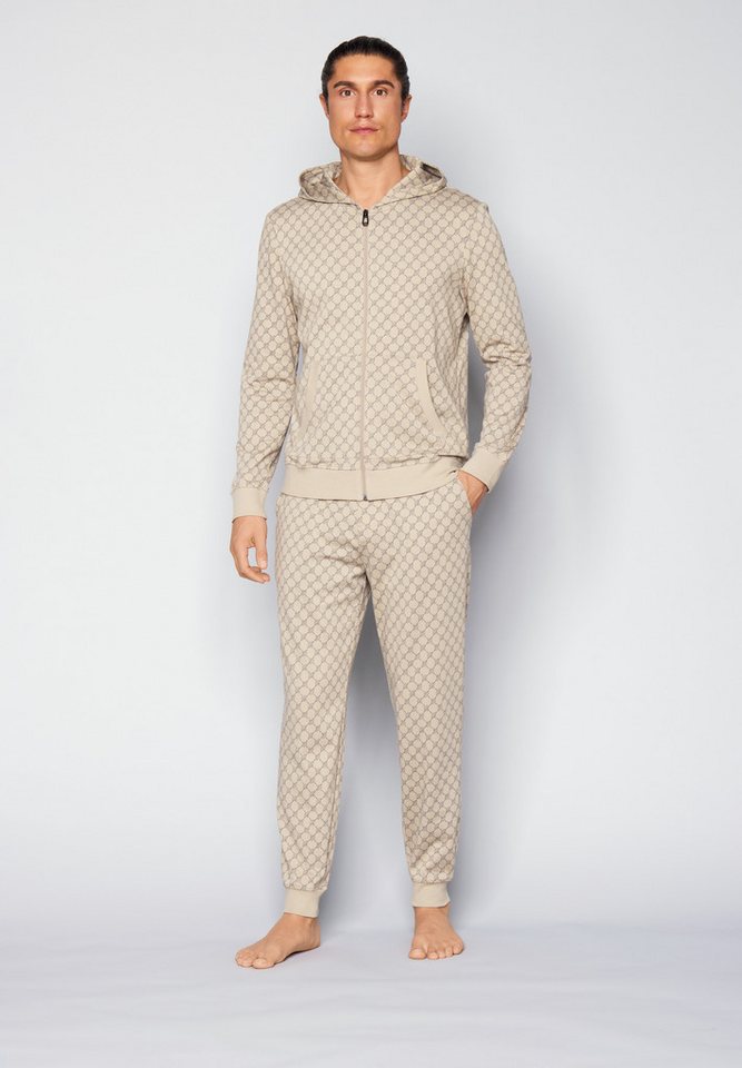 JOOP! Pyjamahose Leisure mit Cornflower-Print, seitlichen Taschen und Bindeband – Bild 5 von 5
