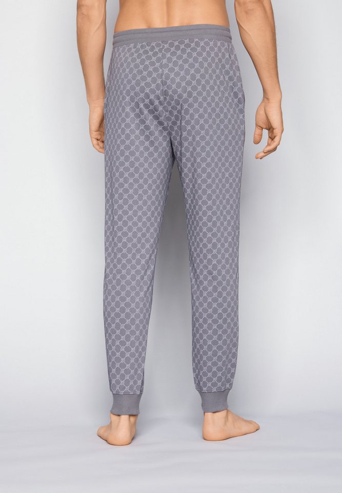 JOOP! Pyjamahose Leisure mit Cornflower-Print, seitlichen Taschen und Bindeband – Bild 3 von 5