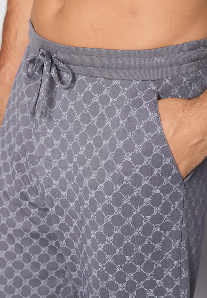 JOOP! Pyjamahose Leisure mit Cornflower-Print, seitlichen Taschen und Bindeband – Bild 4 von 5