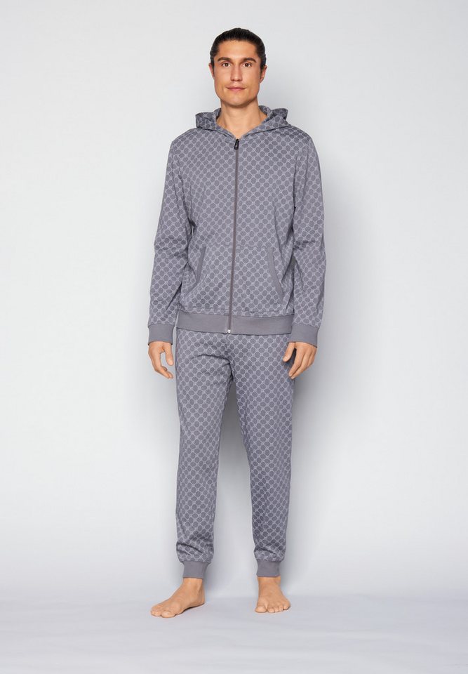 JOOP! Pyjamahose Leisure mit Cornflower-Print, seitlichen Taschen und Bindeband – Bild 5 von 5