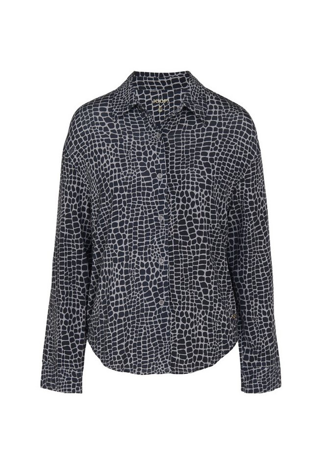 JOOP! Pyjamaoberteil Luxe Modal Printed langärmelig, Modal-Mix, Knöpfe – Bild 2 von 5
