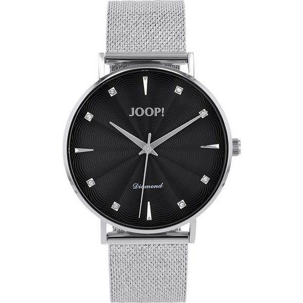 JOOP! Quarzuhr 2039535, Armbanduhr, Damenuhr, Edelstahlarmband, analog, Diamant