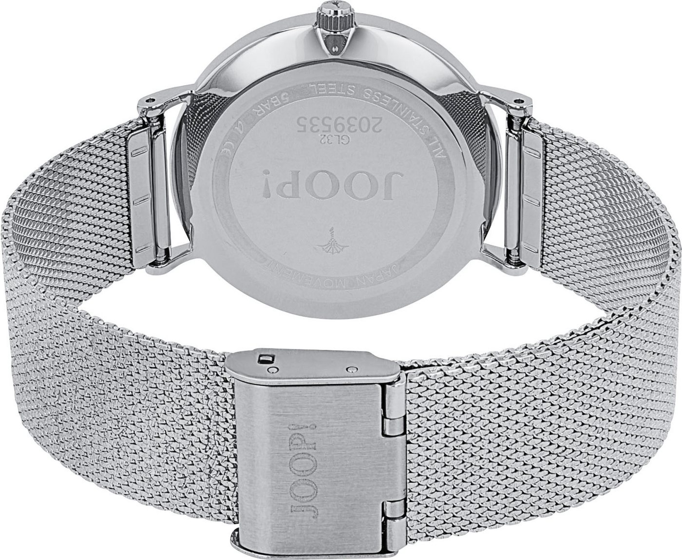 JOOP! Quarzuhr 2039535, Armbanduhr, Damenuhr, Edelstahlarmband, analog, Diamant – Bild 3 von 5