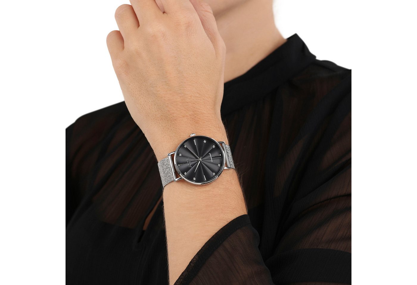 JOOP! Quarzuhr 2039535, Armbanduhr, Damenuhr, Edelstahlarmband, analog, Diamant – Bild 5 von 5