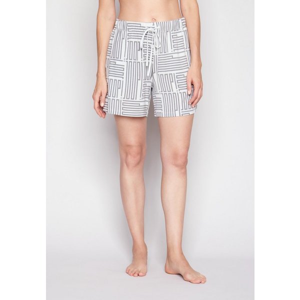 JOOP! Shorts Modern Deco mit allover Wording, Gummizug und Bindeband, seitliche Taschen