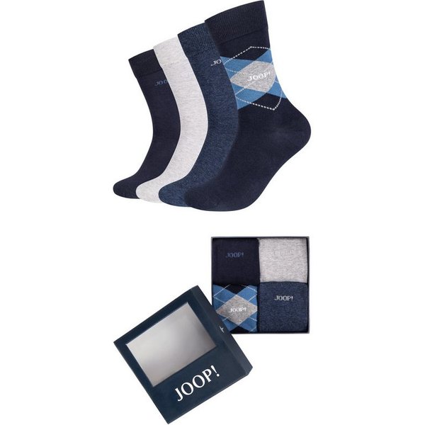 JOOP! Socken premium essentials (4-Paar, 4 Paar) mit elastischem Bund