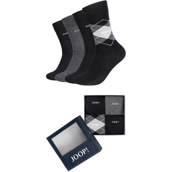 JOOP! Socken premium essentials (4-Paar, 4 Paar) mit elastischem Bund