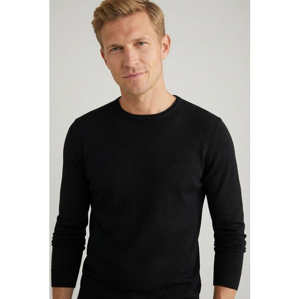 JOOP! Strickpullover Denny mit Rundhals aus reiner Wolle