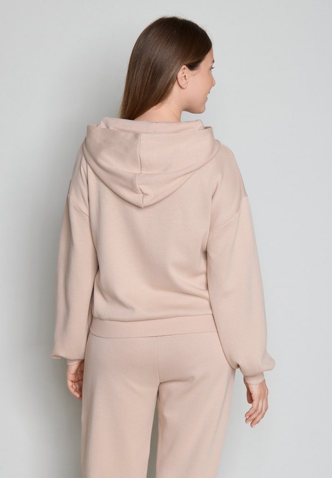 JOOP! Sweatjacke mit Kapuze, für Homewear und Loungewear, aus Jersey – Bild 3 von 5