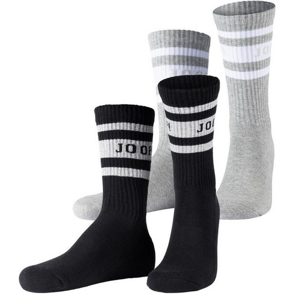 JOOP! Tennissocken premium essentials (2 Paar) am Bund mit Logoschriftzug