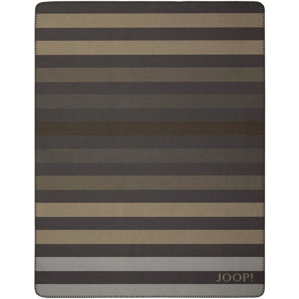 Wohndecke TONE, 150 x 200 cm, Mehrfarbig, Streifenmuster, JOOP!, Mischgewebe, mit Zierstich